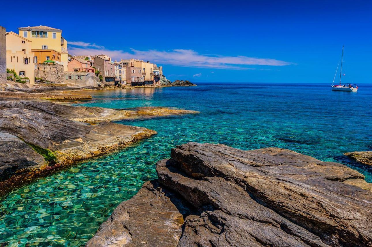 Appartement Vue Sur Mer Santa-Maria-di-Lota Bagian luar foto